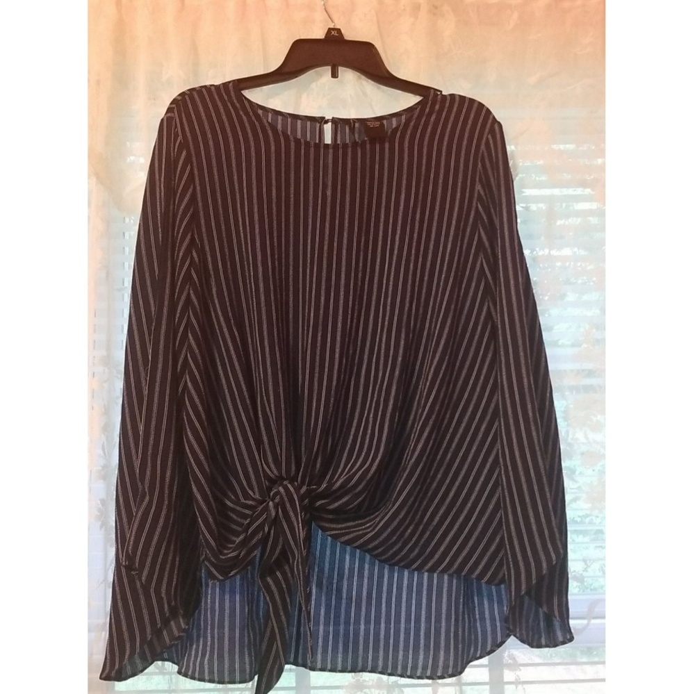 Navy Stripped Blouse